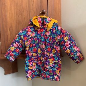 Vintage Hanna Andersson Floral Winter Jacket 100cm (4Y)